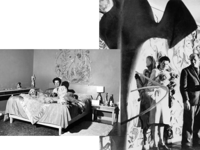 Peggy Guggenheim en su habitación