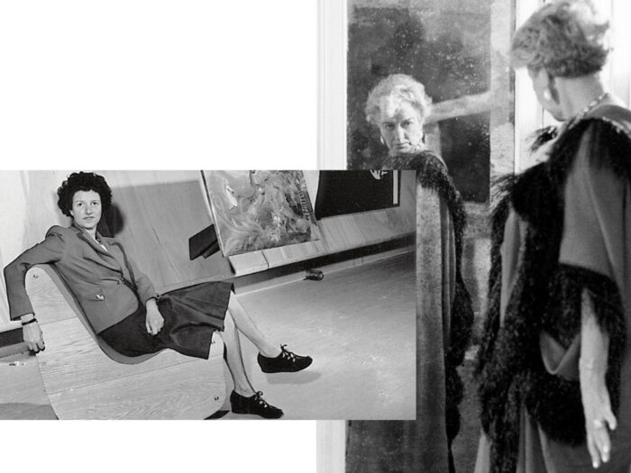 Peggy Guggenheim frente al espejo