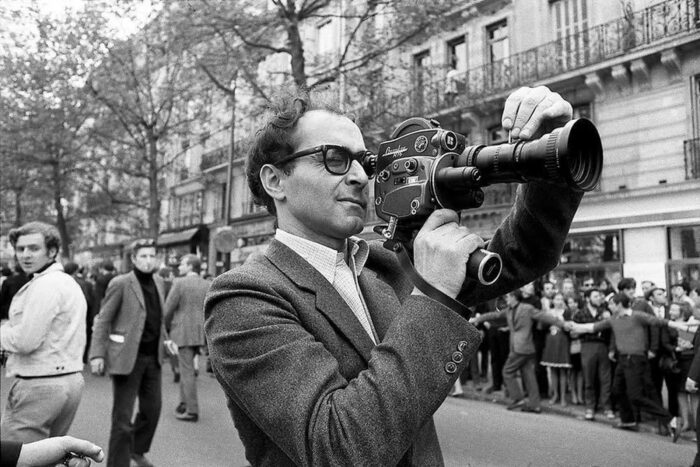 Jean-Luc Godard filmando