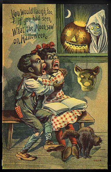 Postales de Halloween racismo
